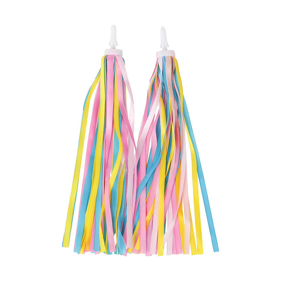 Fun Handlebar Streamers Rainbow Tassels For Kids Bike