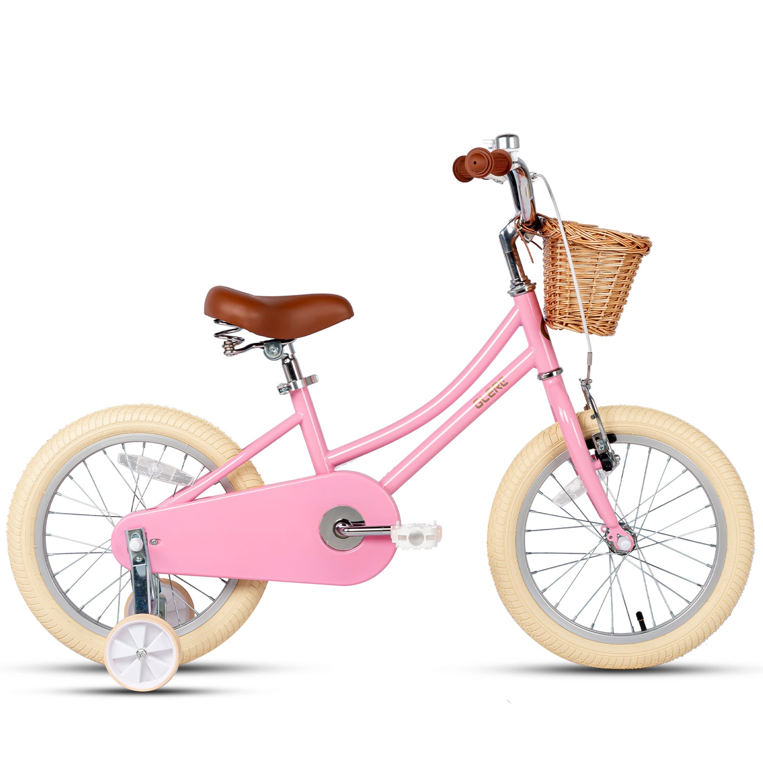 16-Inch Kids Bike with Basket and Adjustable Handlebar for 4-7 Years Old main image 0