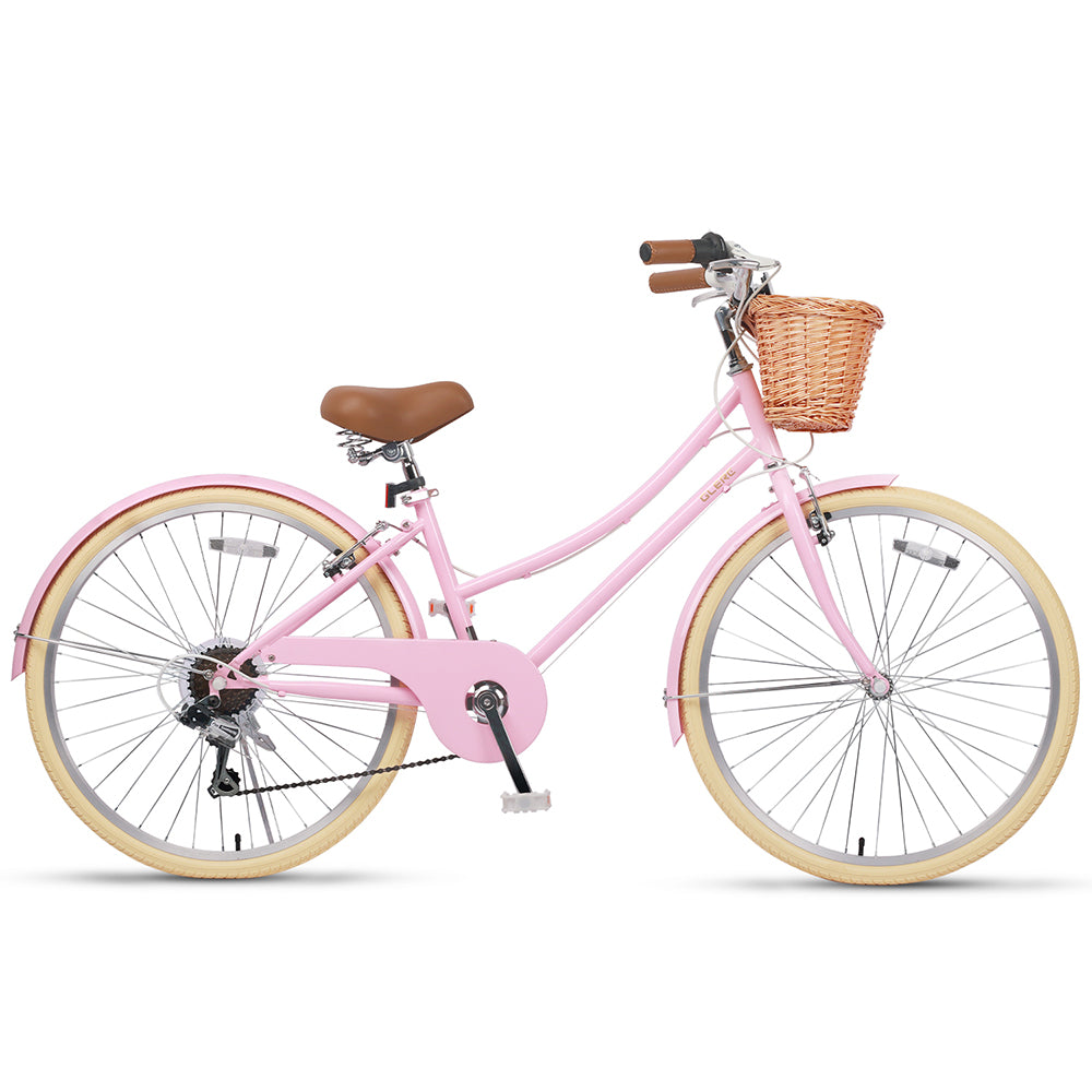 26 inch Girls Hybrid Bike With Basket-Glerc Missy – GLERC BIKES