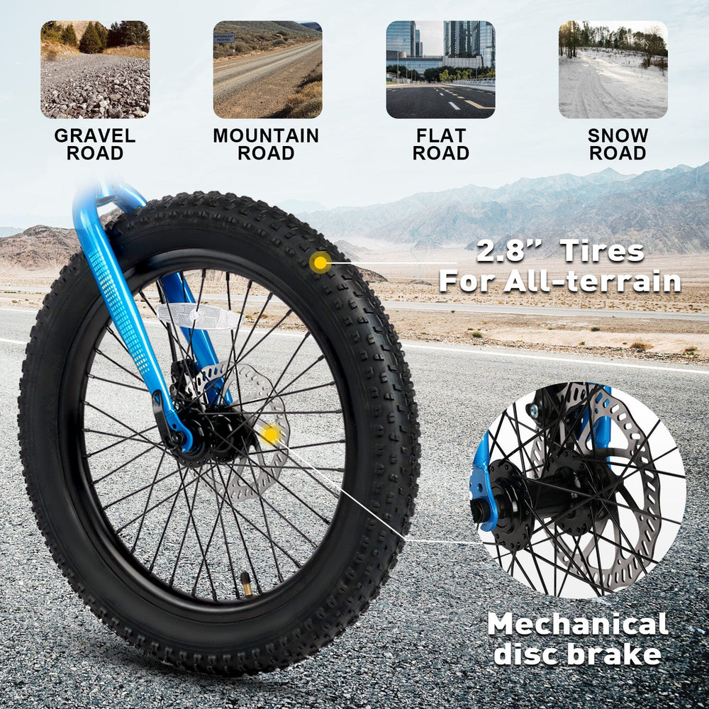 24 Inch Kids Fat Tire Mountain Bike | Glerc Mars – GLERC BIKES