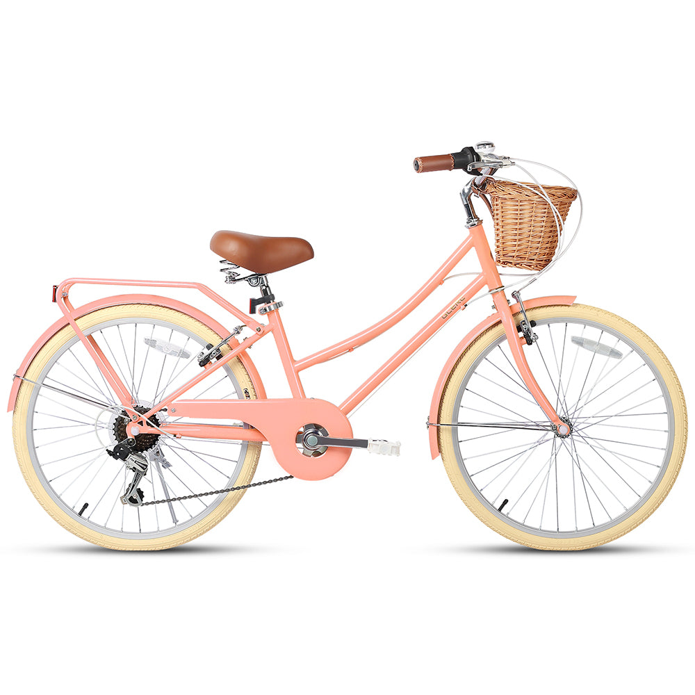 【Glerc】Missy女の子自転車24インチ 可愛い小中学生自転車 Glerc Best Beach Cruiser Hybrid Kids Bike 24