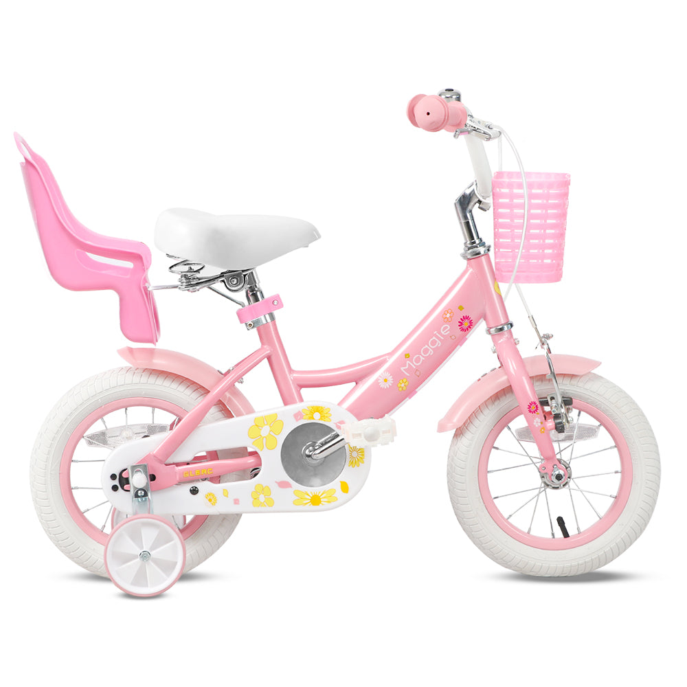 12 inch Little Girl Bikes with Training Wheels for 1 - 4 Years Old ...