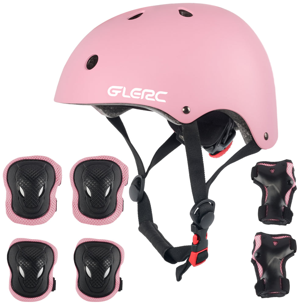 Kids Helmet Set-S Pink with Pads