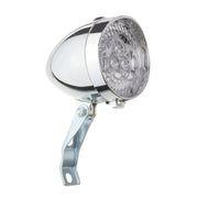 Front-Mounted Silver Bike Light