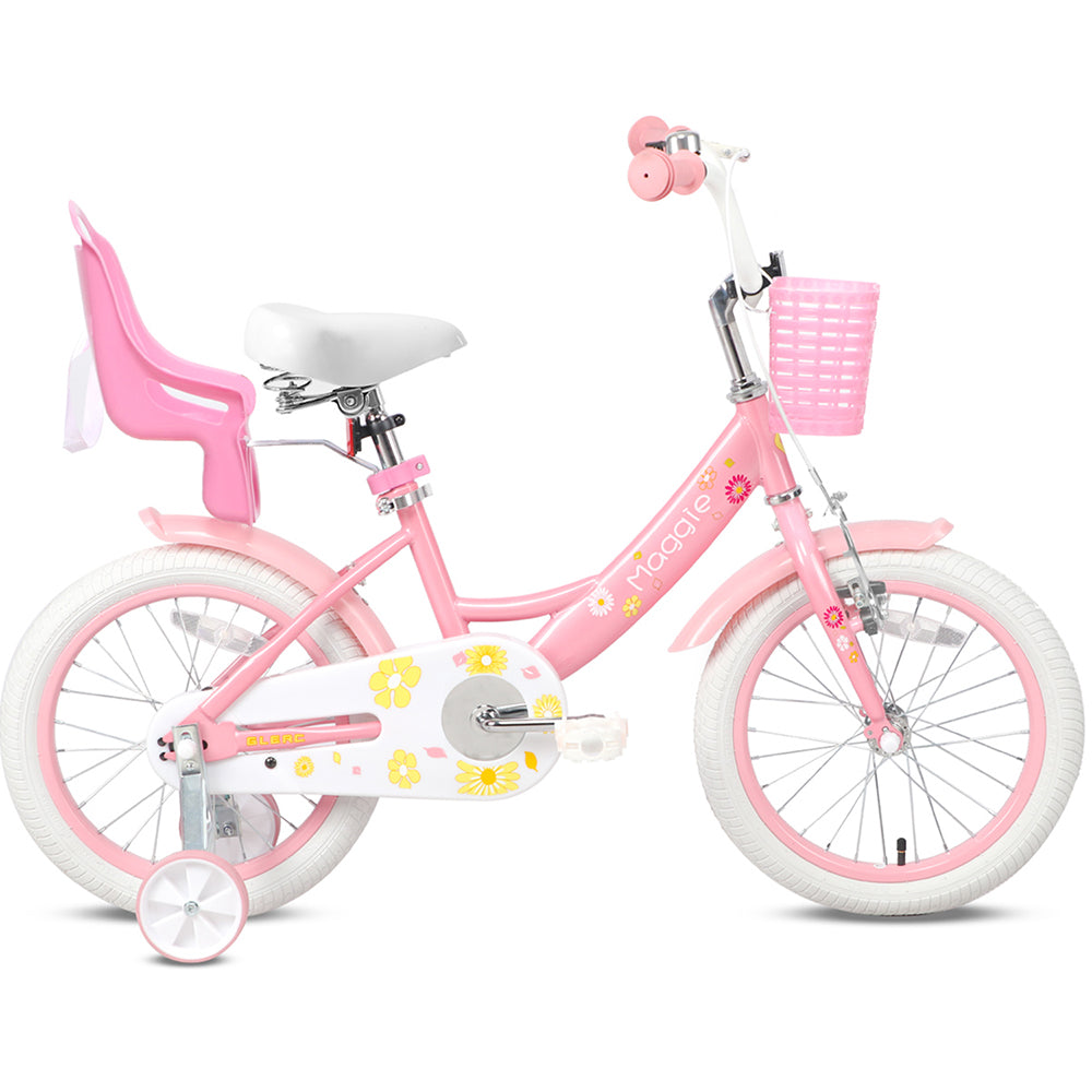 Best 16 inch Girls Bike With Doll Bike Seat for 4 - 6 Years Old-Glerc ...