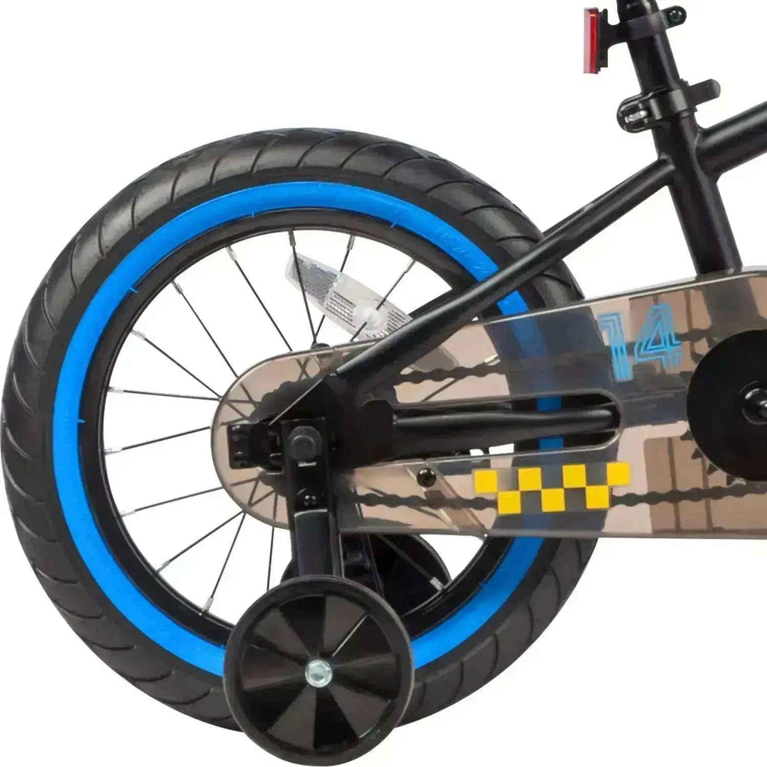 Kids Bike Black Training Wheels