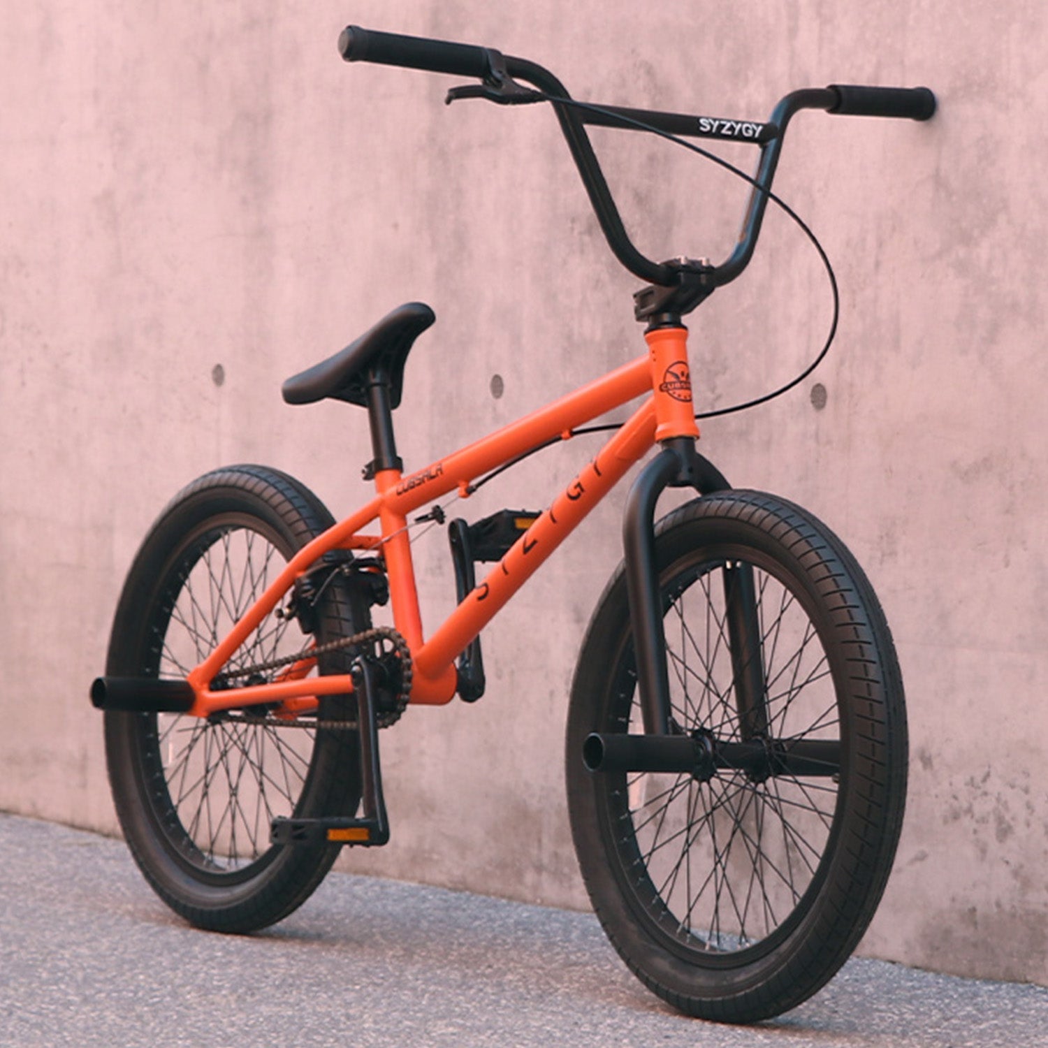 Orange with Black Tires