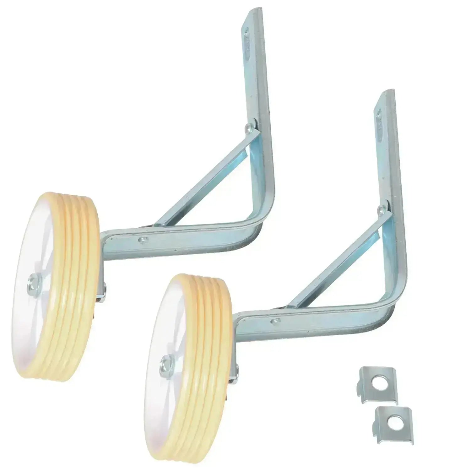 Kids Bike Silvery Training Wheels