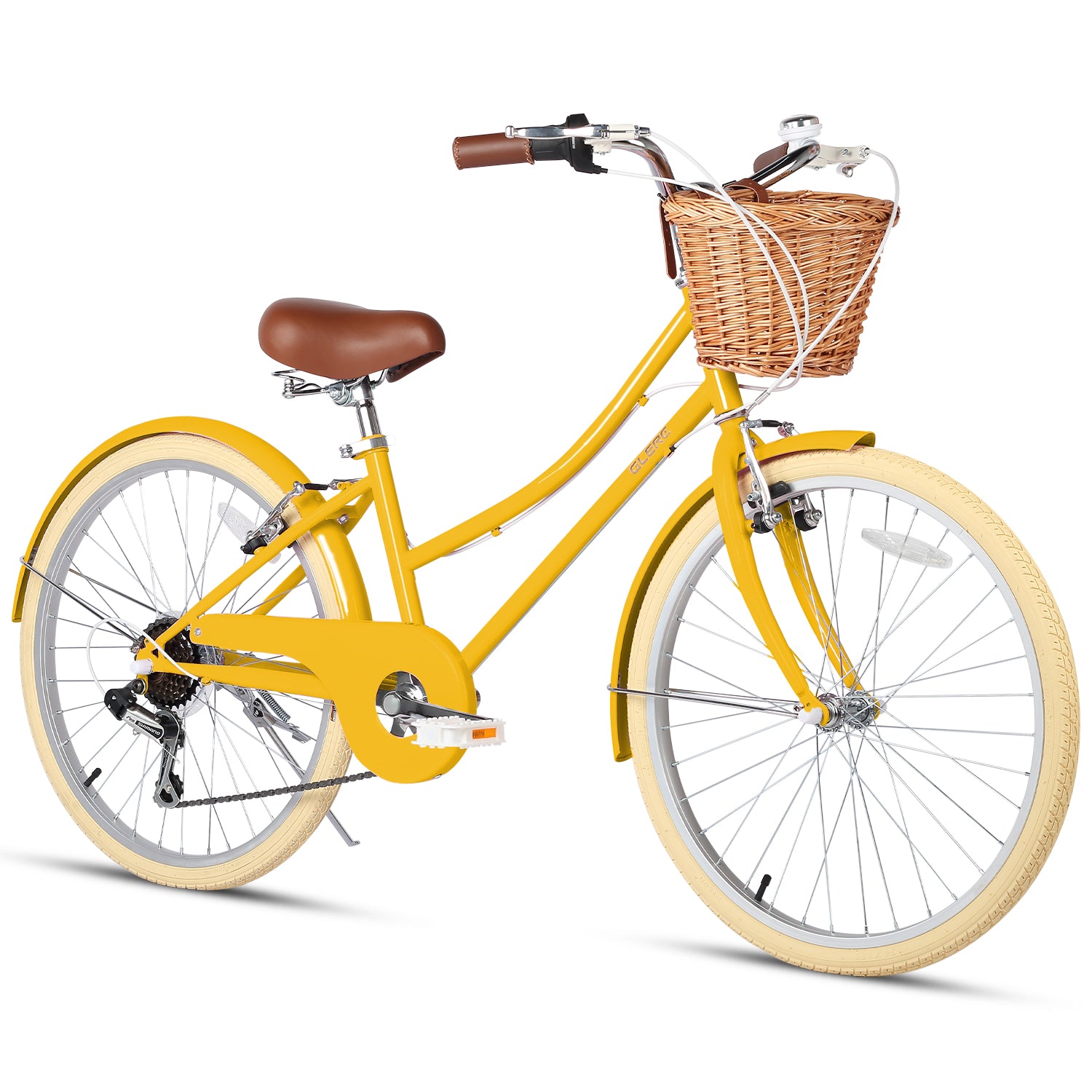 Glerc 24" Girls 6 Speed Hybrid Bike-Sissi