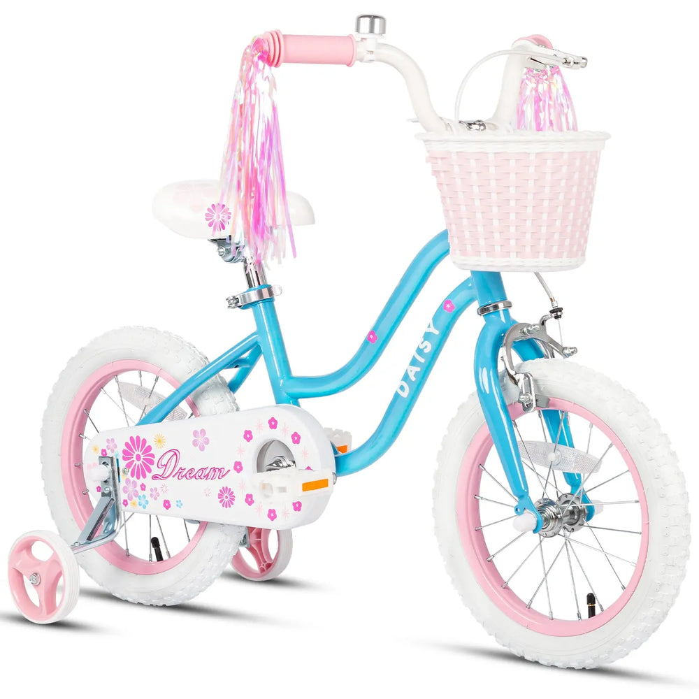 Kids Bike With Tassels Fun Handlebar Streamers Pink Sparkle
