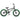 Side profile of a black Cubsala BMX bike featuring vibrant green tires and green brand lettering.