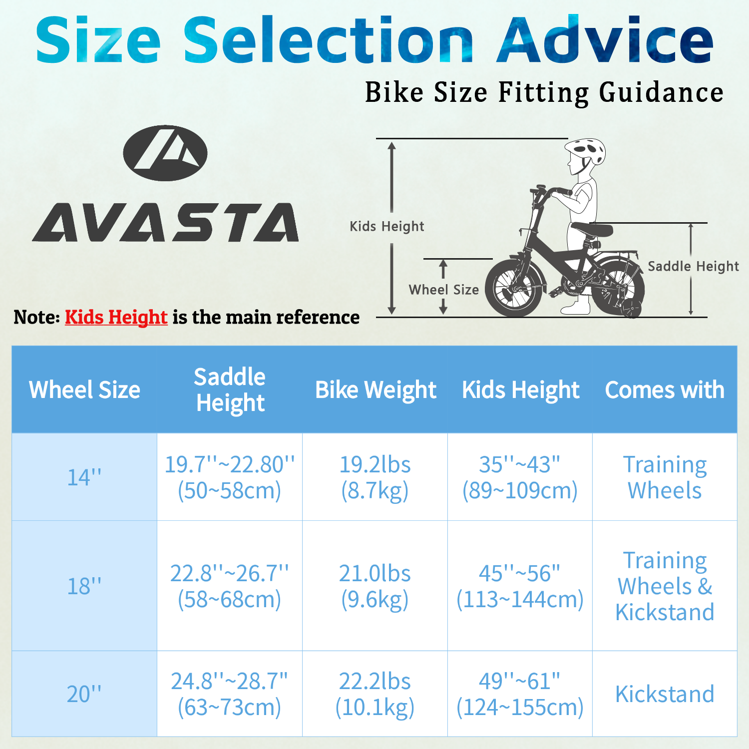 Kids bike size 18 deals