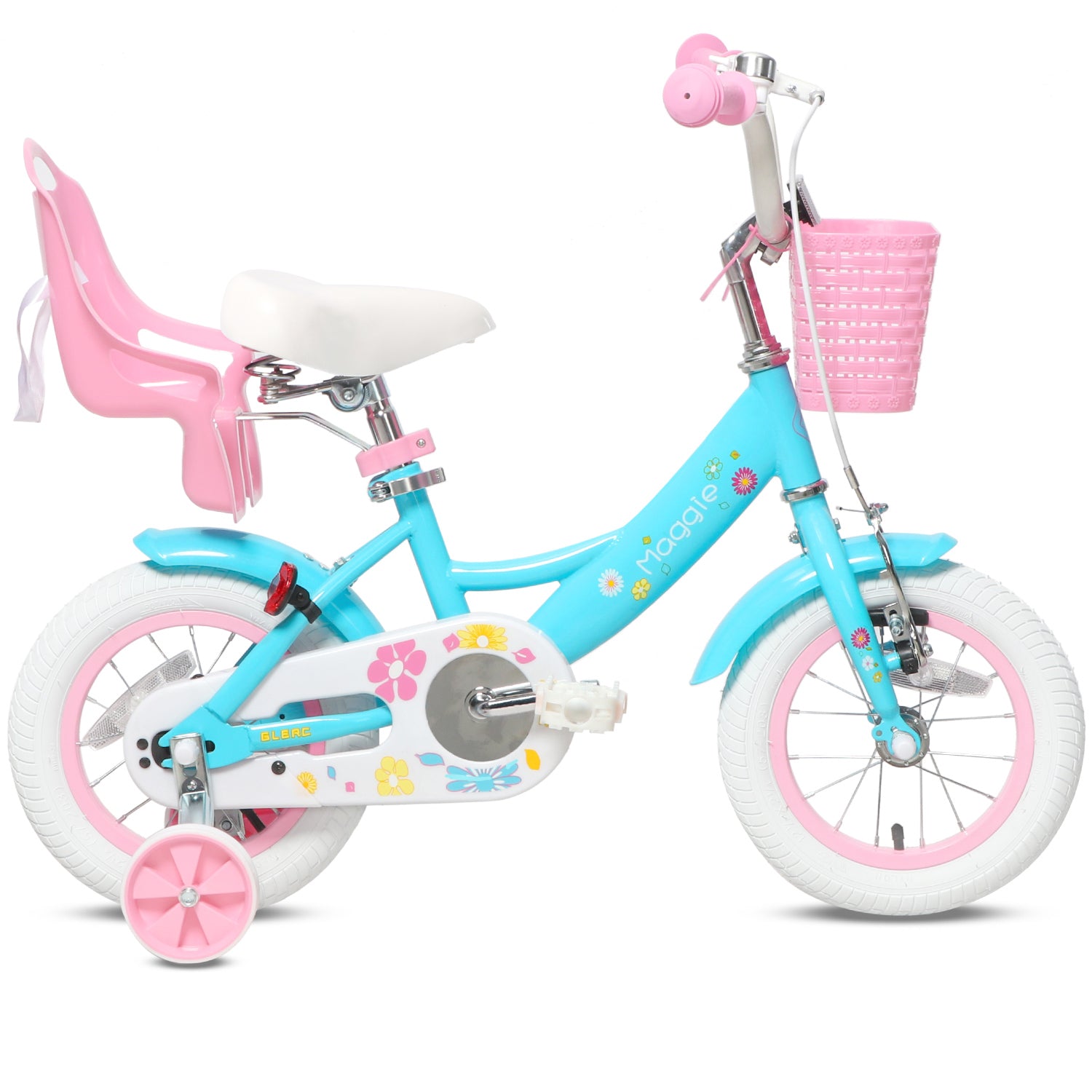 Glerc Girls Bike 3-12 Years Kids 14 16 20 Inch Training Wheels