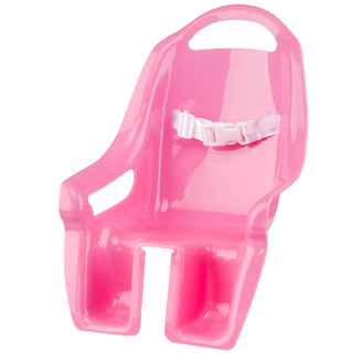 AVASTA Doll Bike Seat for Girls' Bike, Kids Bike Accessories, Doll Carrier Fits Standard Sized Dolls and Stuffed Animals, Pink & Purple 